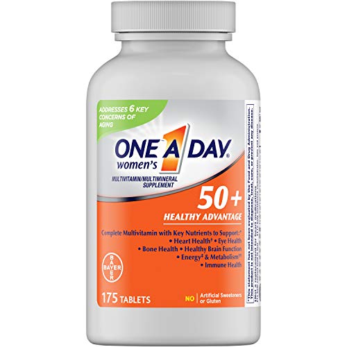 One A Day Women's 50+ Healthy Advantage Multivitamin Multimineral Supplement Tablets, 175 Count