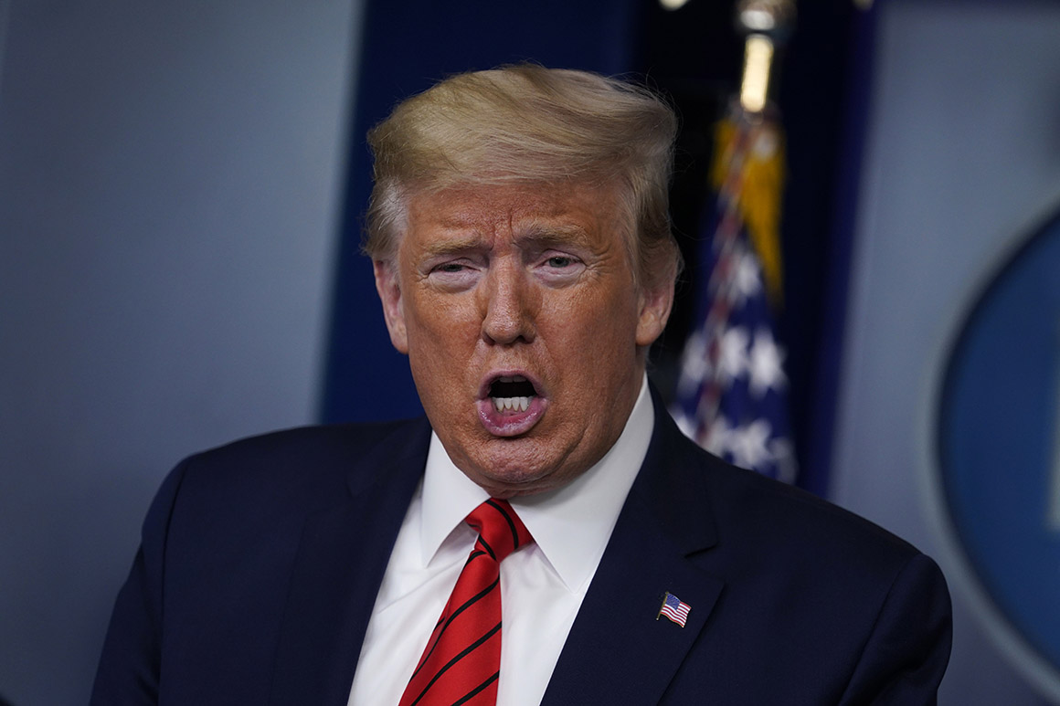 Trump drops his coronavirus media detente 1
