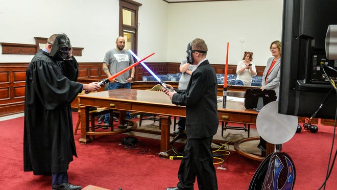 Coronavirus can't stop the Force: Montana boy has Star Wars-themed adoption, complete with lightsaber duel 1