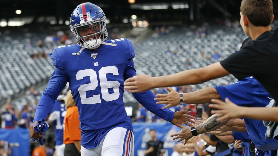 New York Giants Saquon Barkley shows incredible strength in 'quarantine' workout amid coronavirus pandemic 1