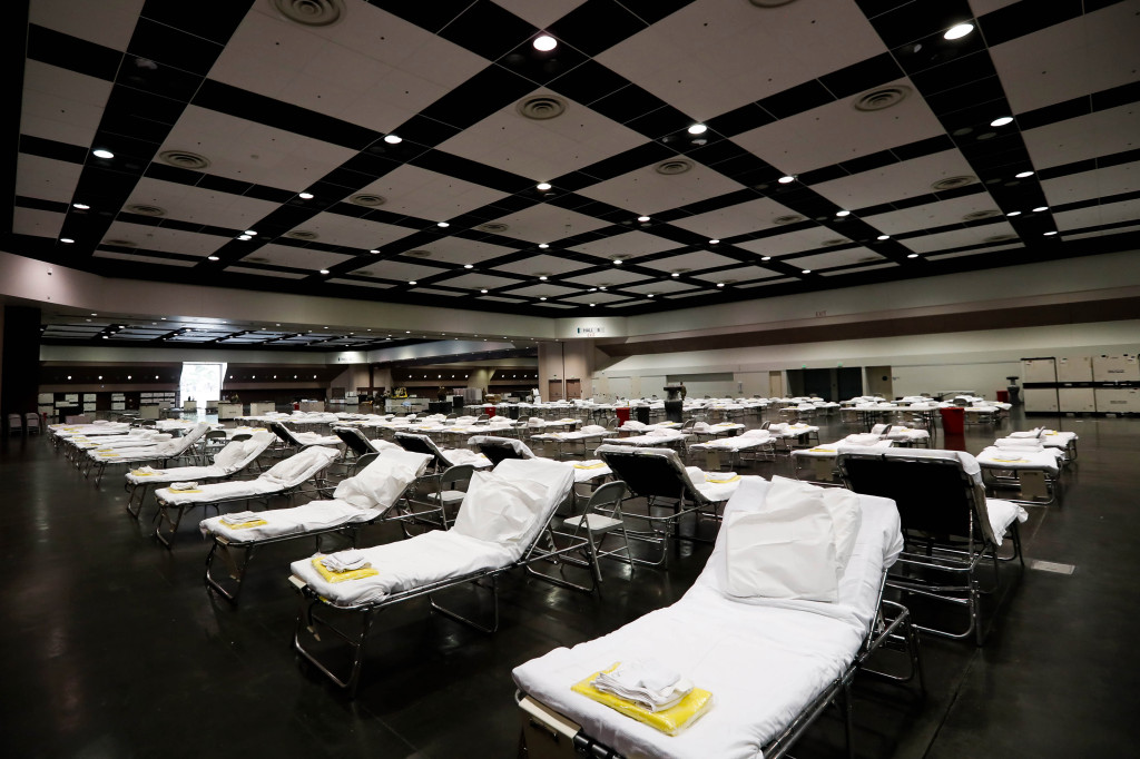 Coronavirus: Temporary hospital at Santa Clara Convention Center takes first patients 1 Coronavirus: Temporary hospital at Santa Clara Convention Center takes first patients 1