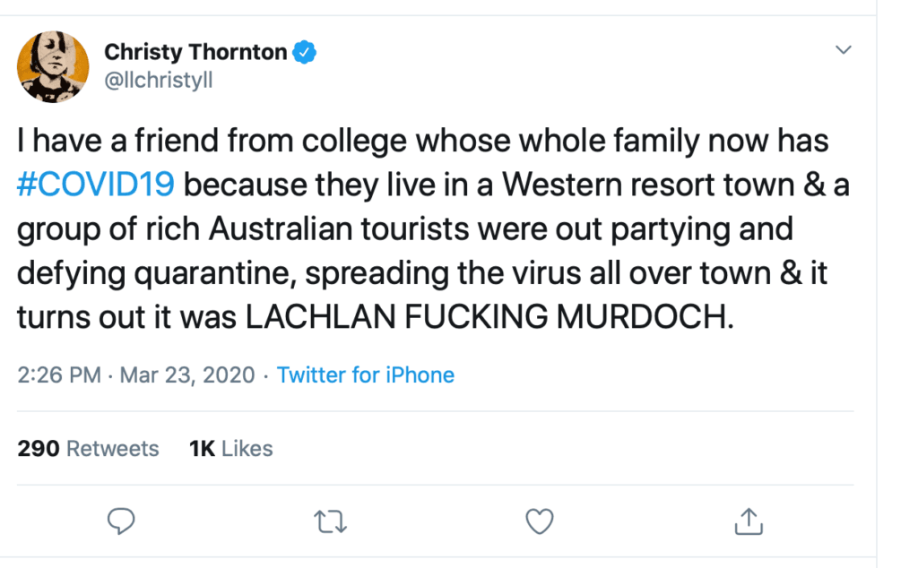 Rumor Linking Lachlan Murdoch to Coronavirus in Aspen Is Fake News 1