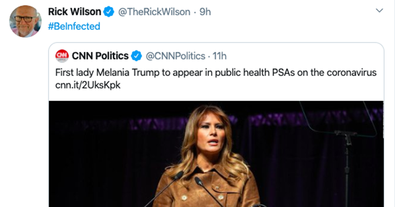 Sick CNN, MSNBC Leftist Wishes Melania Trump Will Get Infected With Coronavirus 1