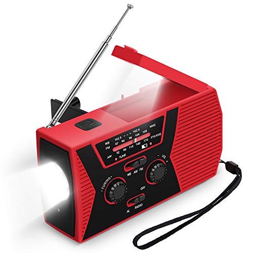 SOS 2000mAh Emergency Solar Hand Crank Portable Radio 7
