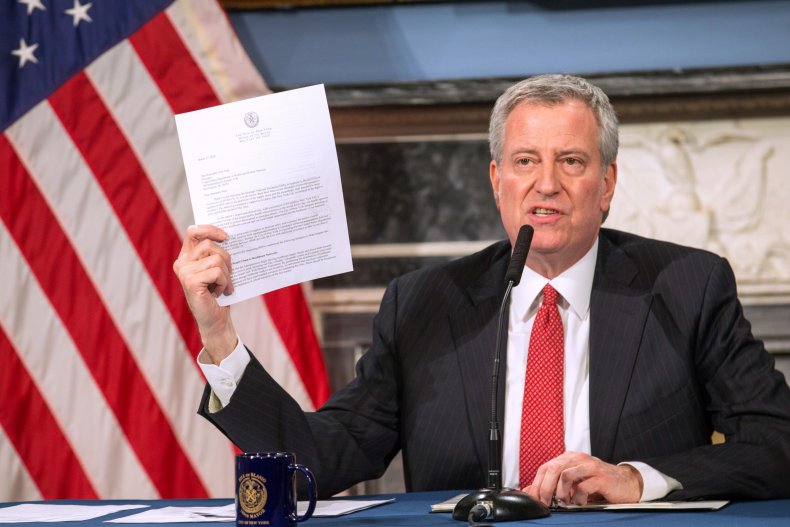Mayor de Blasio Calls $1 Billion for NYC From Coronavirus Stimulus Bill 'Just Immoral' 1