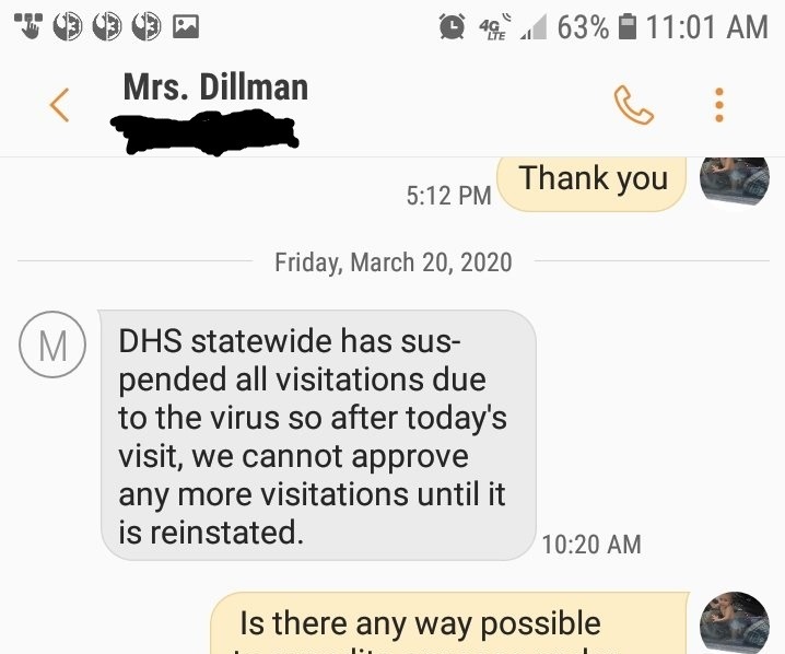 CPS Worker Uses Coronavirus To Falsely Tell Parents State Is Shutting Down Visits 1 CPS Worker Uses Coronavirus To Falsely Tell Parents State Is Shutting Down Visits 1