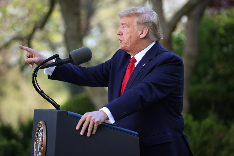 Trump Says U.S. Government's 'Holding Back' 10,000 Ventilators for 'Surge' in Coronavirus Infections 1