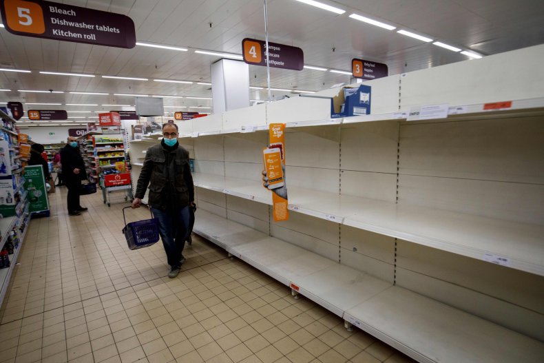 Tearful Nurse Confronted With Empty Supermarket Shelves After 48-Hour Shift Pleads for End to Coronavirus Panic Buying 1