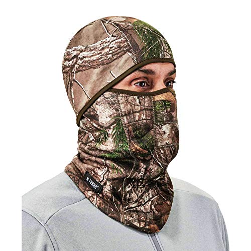 Ergodyne N-Ferno 6823 Balaclava Ski Mask, Wind-Resistant Camo Face Mask, Hinged Design