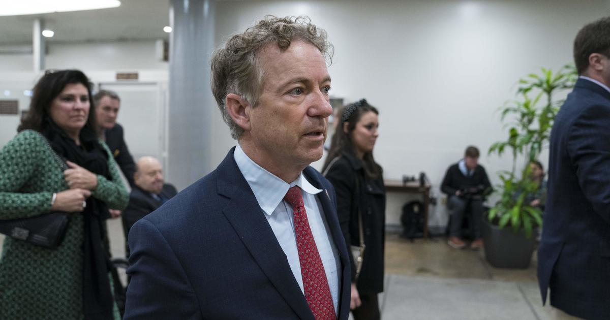 Rand Paul becomes first senator to test positive for coronavirus 1