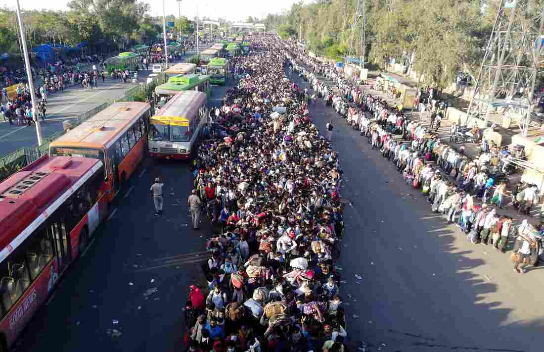 Coronavirus Lockdown Sends Migrant Workers On A Long And Risky Trip Home 1