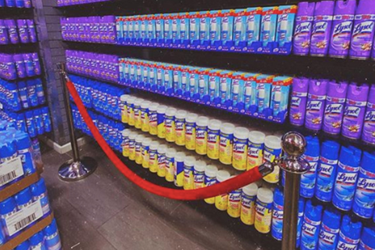 Ricky’s NYC unveils bounty of coronavirus supplies with velvet rope treatment 1