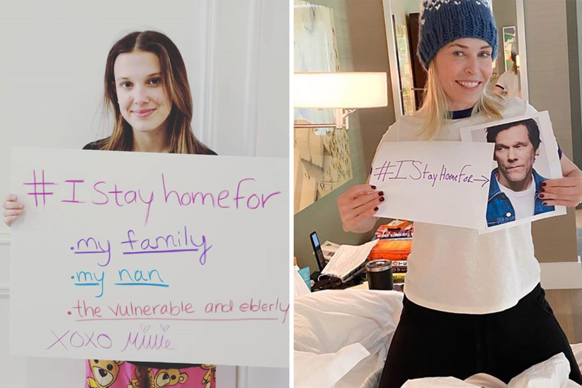Celebrities show who they stay at home for amid coronavirus pandemic 1 Celebrities show who they stay at home for amid coronavirus pandemic 1