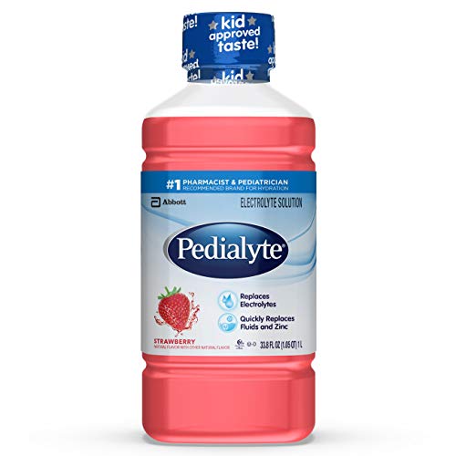Pedialyte Electrolyte Solution, Hydration Drink,1 Liter, Strawberry