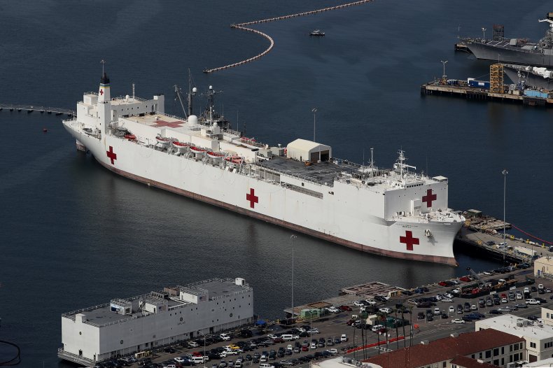 Navy Hospital Ship USNS Mercy Deployed to Los Angeles to Help California Hospitals Overwhelmed With Coronavirus Patients 1