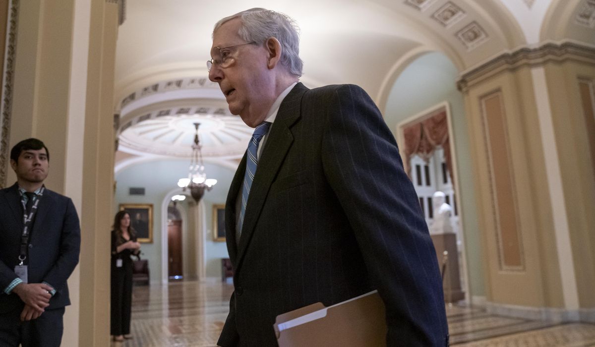 Mitch McConnell seeks coronavirus spending package vote Monday 1