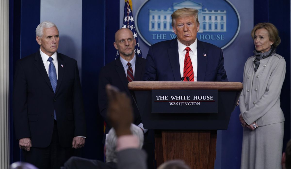 Coronavirus task force offers an even keel to a zigzag Trump 1