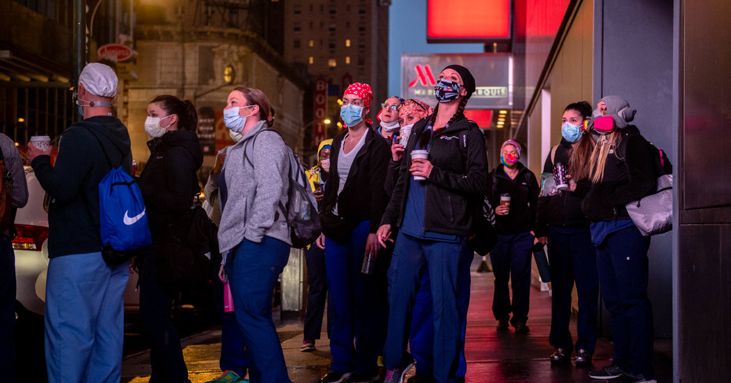 Hundreds of Miles From Home, Nurses Fight the Coronavirus on
New York’s Front Lines 1