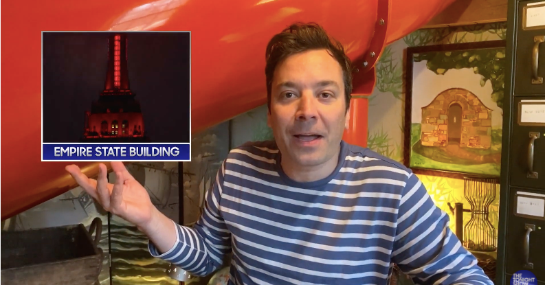 Empire State Building Coronavirus Tribute Rang a False Alarm, Fallon Jokes 1