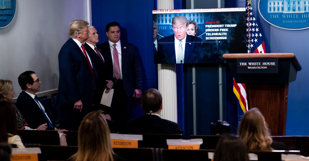 Trump Turns Daily Coronavirus Briefing Into a Defense of His Record 1