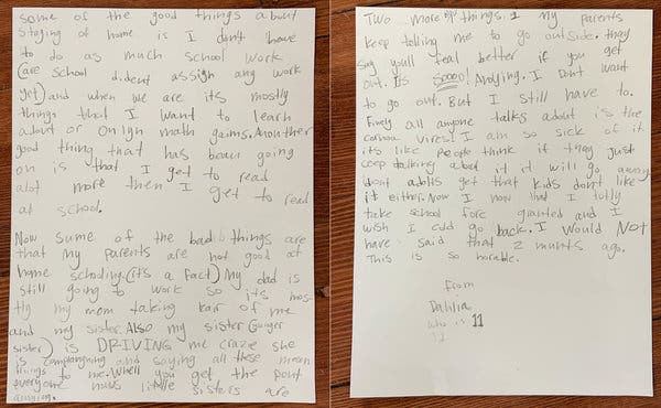 School at Home: Kids Share Experiences During Coronavirus Pandemic 1