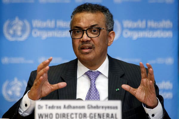 W.H.O., Coronavirus, Boxfish: Your Wednesday Evening
Briefing 1