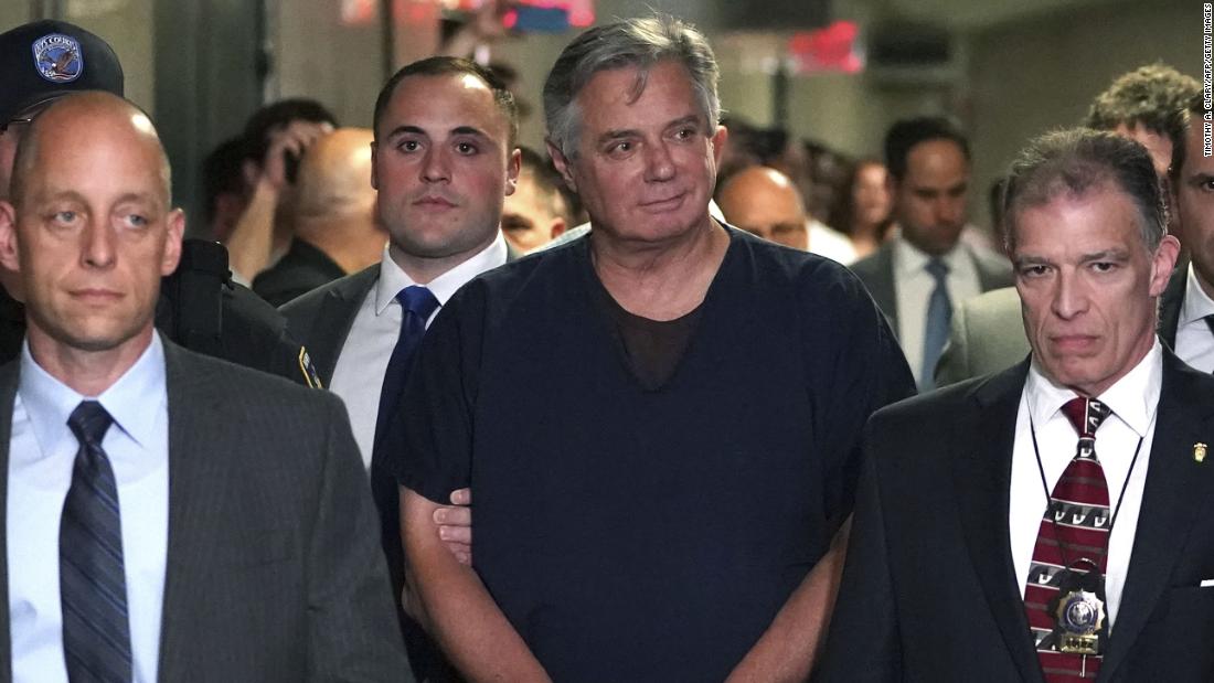 Former Trump campaign chairman Paul Manafort released from
prison due to coronavirus concerns 1