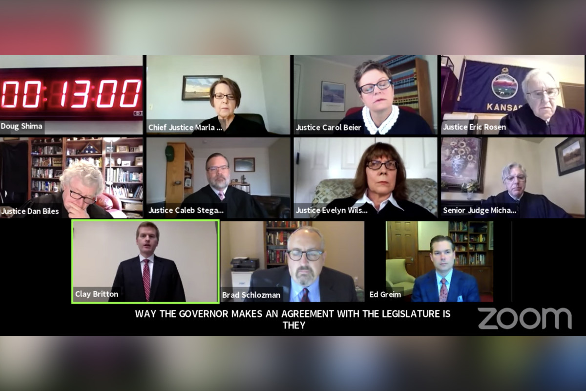 Kansas Supreme Court hears arguments via Zoom amid coronavirus 1