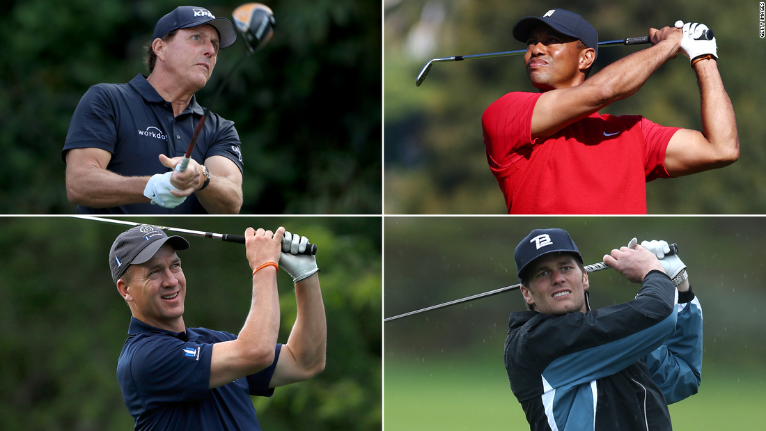 Tiger Woods, Phil Mickelson, Tom Brady and Peyton Manning
are set to play a golf match for Covid-19 relief 1