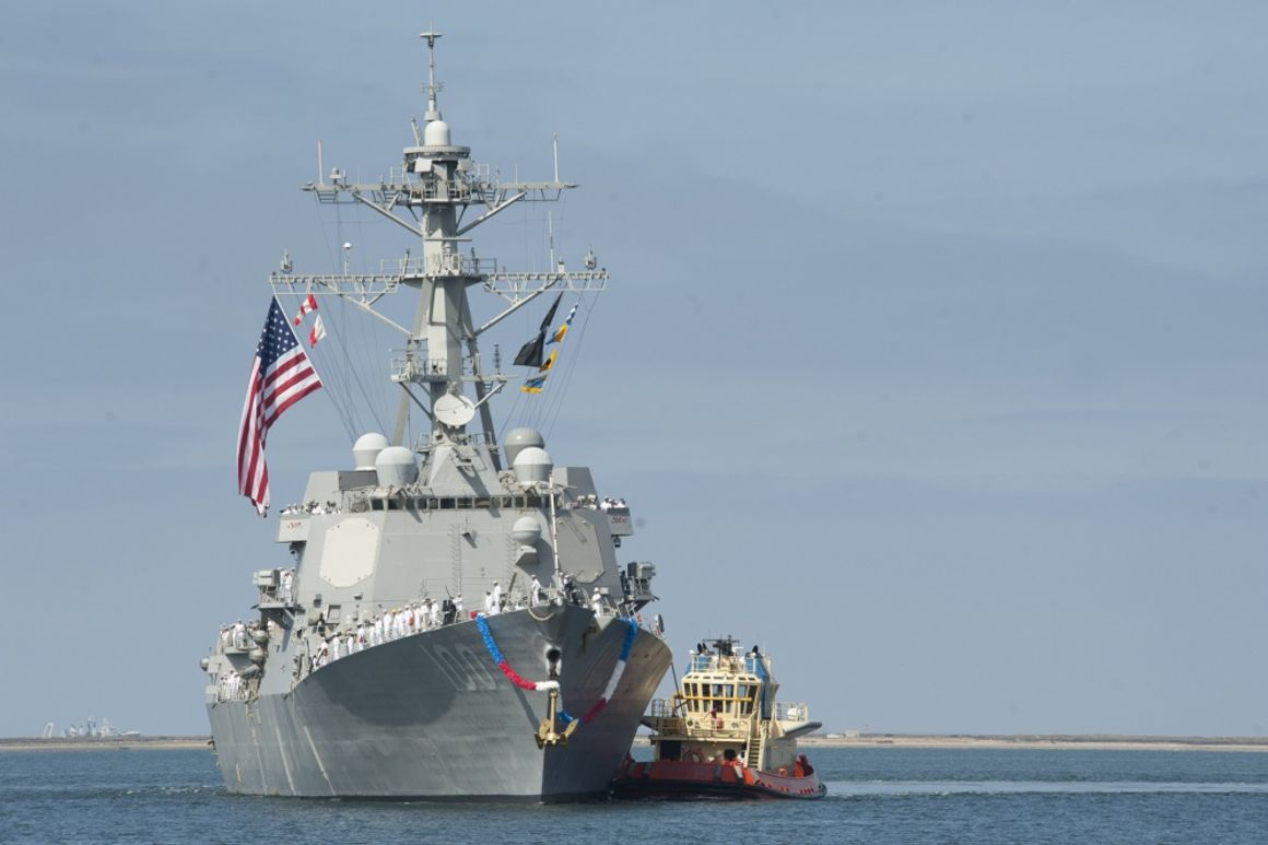 Navy destroyer forced into port as 18 sailors test positive
for coronavirus 1