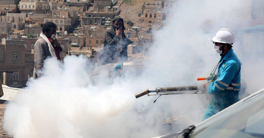 As Fighting Surges, Yemen Is Hit With 1st Cluster of
Covid-19 Infections 1