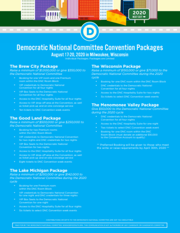 Fundraising for Democratic convention continues amid coronavirus 1