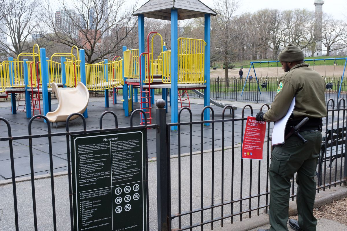 Not playing around: Coronavirus social distancing gets still more serious as playgrounds shutter 1 Not playing around: Coronavirus social distancing gets still more serious as playgrounds shutter 1