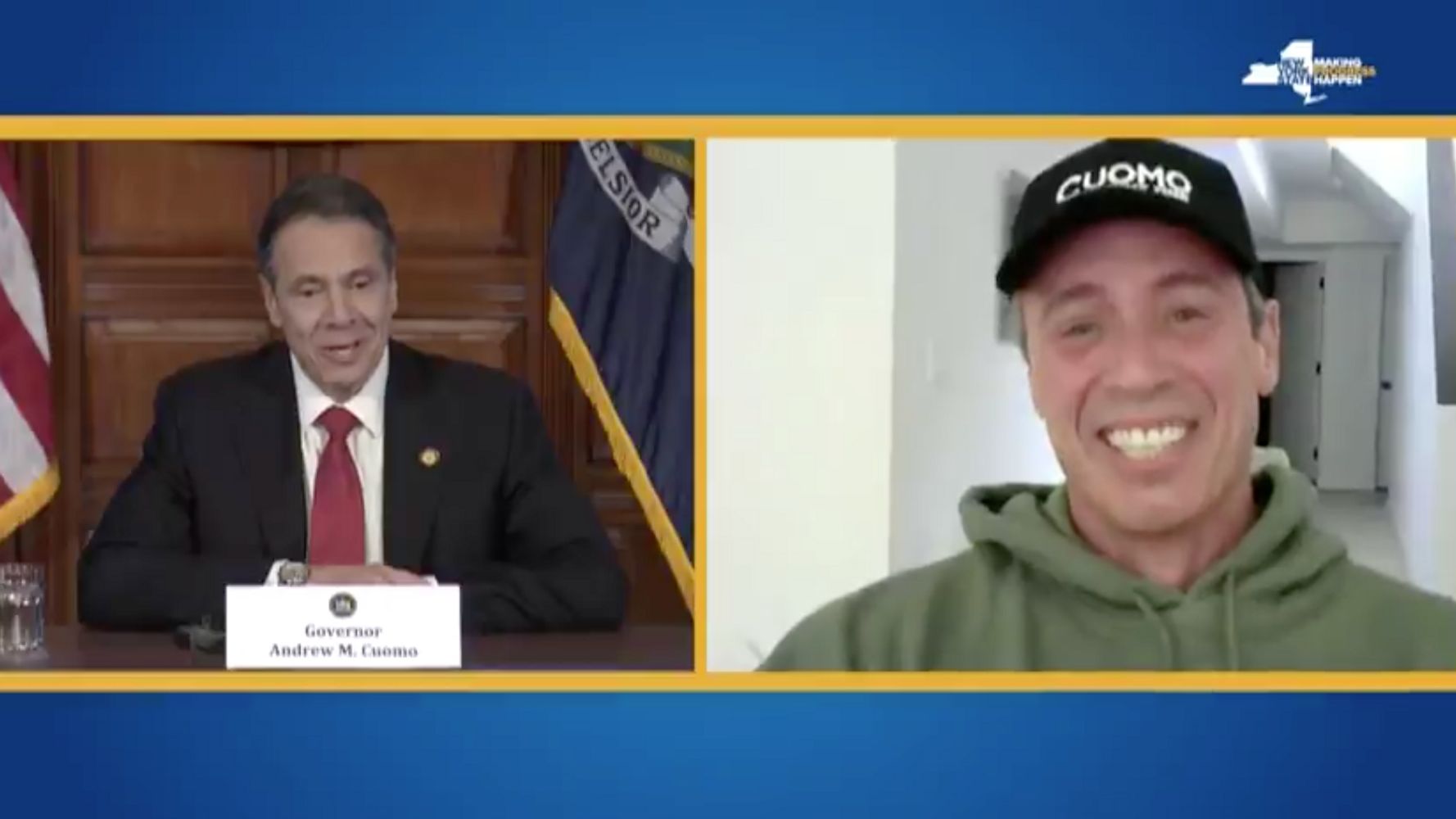 Gov. Andrew Cuomo Teases Brother Chris For Living In A Basement During Quarantine 1