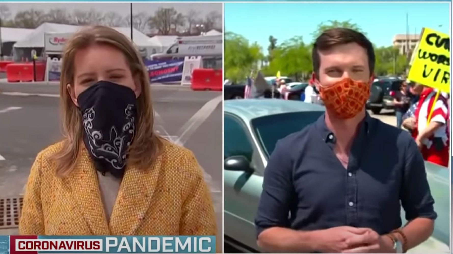 MSNBC’s Katy Tur Skewers Protesters’ ‘Plain Dumb’ Comments
About Coronavirus 1