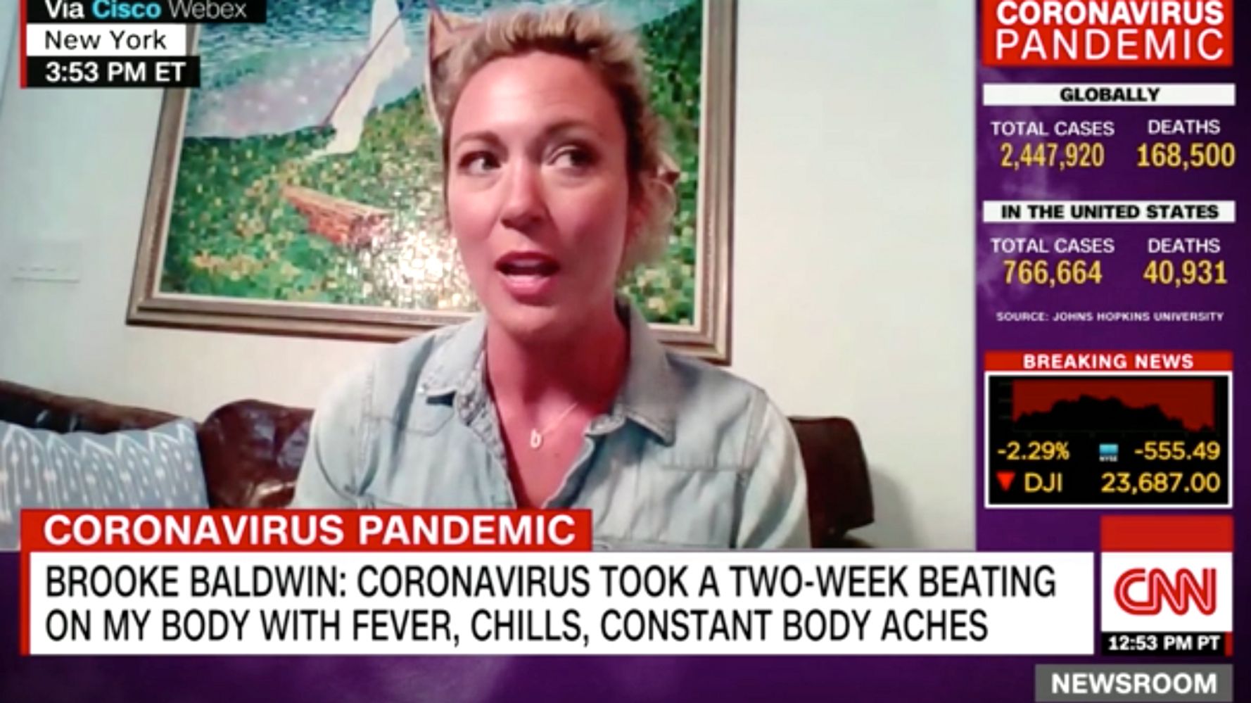 CNN’s Brooke Baldwin Details Just How Different Coronavirus
Feels From The Flu 1