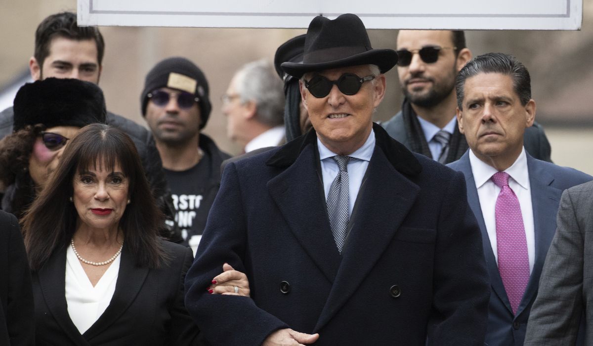 Roger Stone: Denial of retrial is 'essentially a death
sentence' amid coronavirus outbreak 1 Roger Stone: Denial of retrial is 'essentially a death
sentence' amid coronavirus outbreak 1