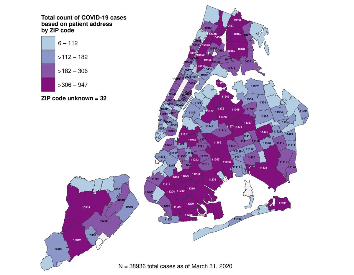Low-income NYC neighborhoods hit hardest by coronavirus: city data 1 Low-income NYC neighborhoods hit hardest by coronavirus: city data 1