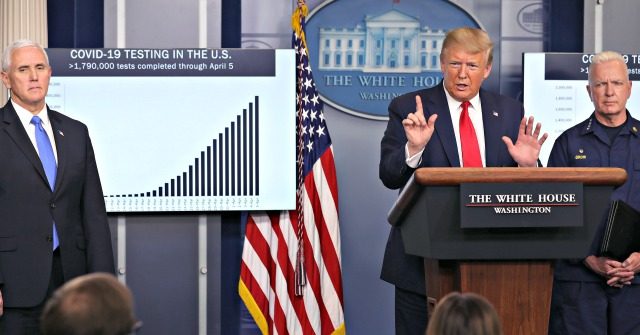 Reporter Wearing Mask Asks Donald Trump Question During Coronavirus Press Briefing 1