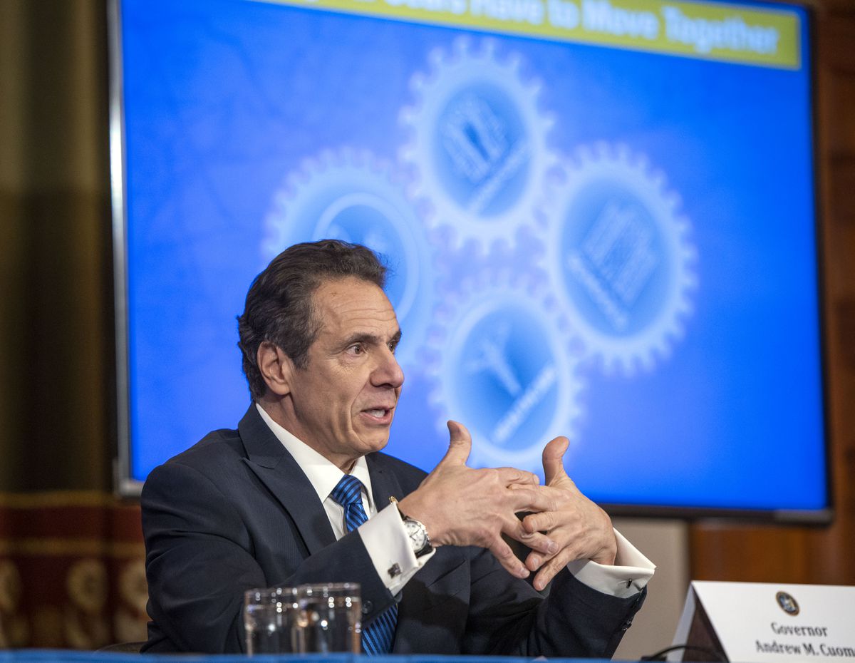 Cuomo envisions ‘new normal,’ warns N.Y. coronavirus crisis
will only be over ‘when we have a vaccine’ 1 Cuomo envisions ‘new normal,’ warns N.Y. coronavirus crisis
will only be over ‘when we have a vaccine’ 1