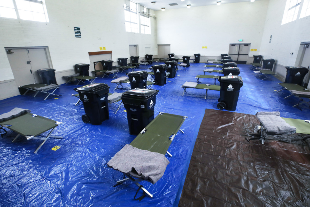 Garcetti Fail: Coronavirus Hits Homeless Housed in Los Angeles Rec Center 1