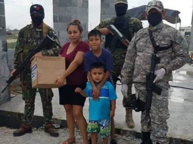 Mexican Cartel Gunmen Distribute Food Baskets amid Coronavirus, Easter 1