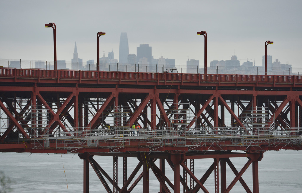 Golden Gate Bridge suicide barrier work continues during coronavirus pandemic 1