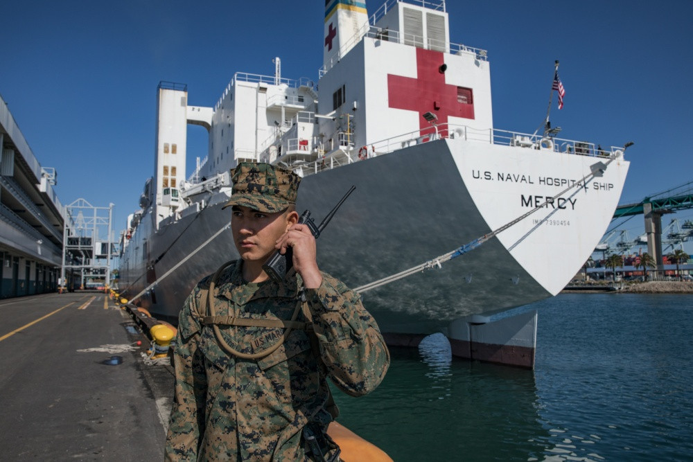 Sailor on Navy hospital ship Mercy tests positive for coronavirus 1 Sailor on Navy hospital ship Mercy tests positive for coronavirus 1