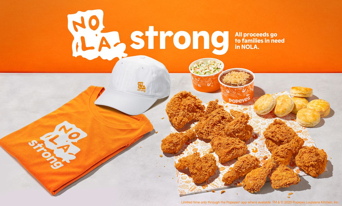 Popeyes’ new ‘Nola Strong’ campaign will benefit
coronavirus-stricken New Orleans 1