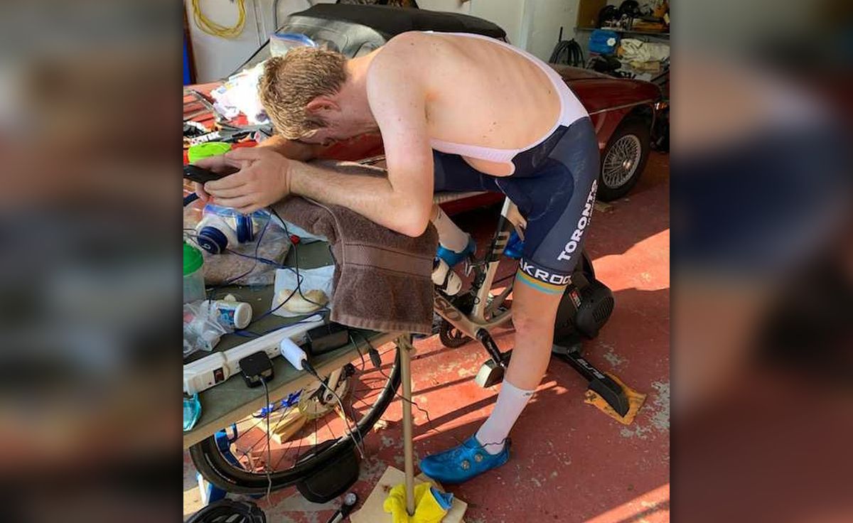 Canadian man pedals equivalent of 626 miles in 24 hours in
coronavirus fund-raiser 1 Canadian man pedals equivalent of 626 miles in 24 hours in
coronavirus fund-raiser 1
