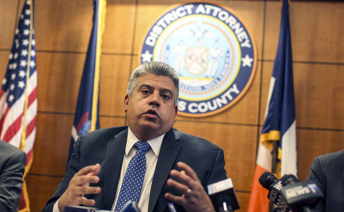 Brooklyn District Attorney Eric Gonzalez says coronavirus
crisis has shifted his focus to releasing inmates, rather than
locking them up 1