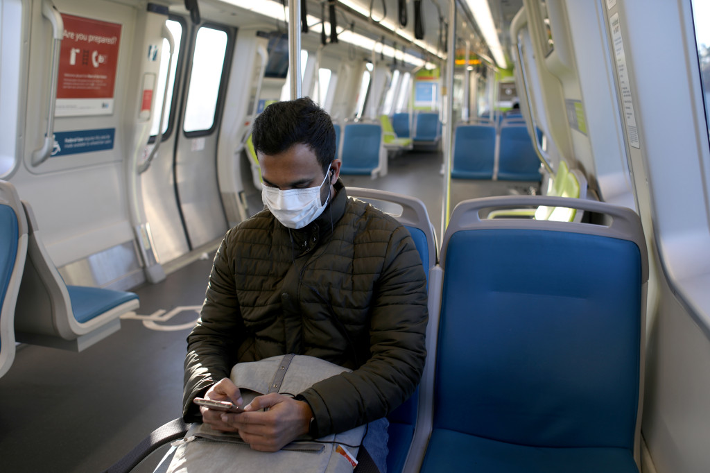 Coronavirus: BART to enforce county orders to wear
masks 1 Coronavirus: BART to enforce county orders to wear
masks 1