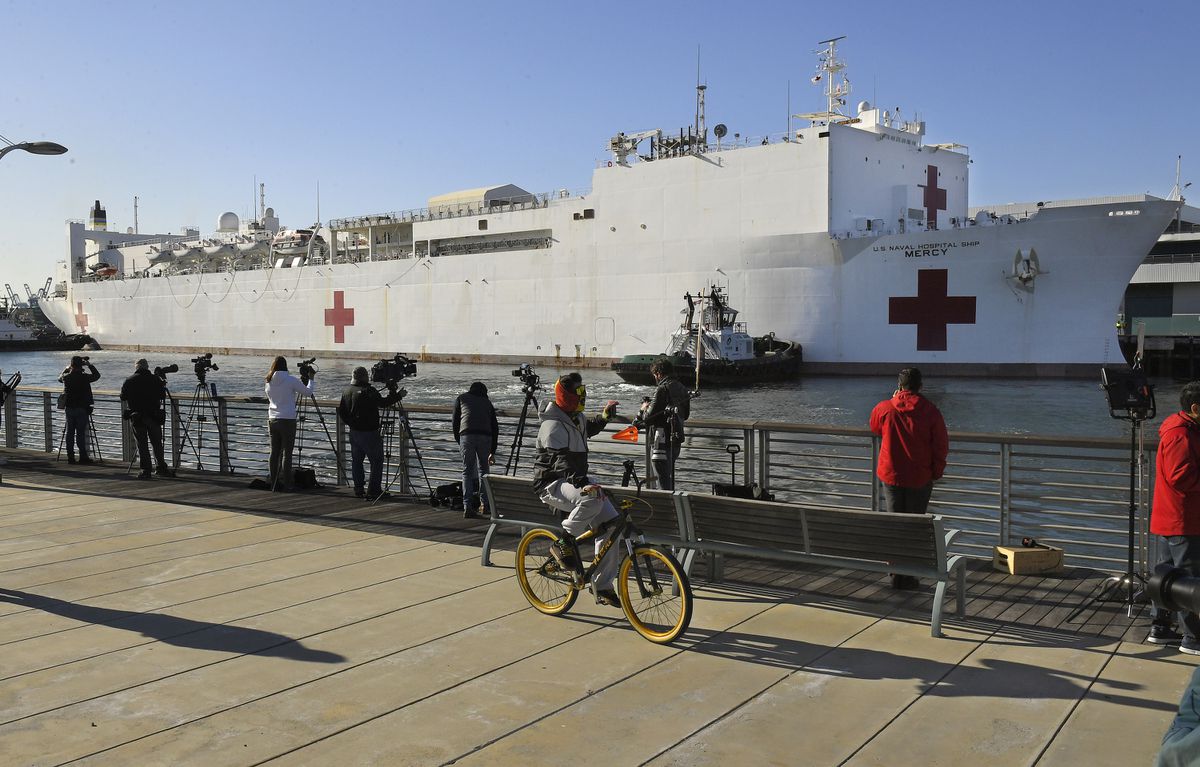 Crew member on California hospital ship USNS Mercy tests positive for coronavirus 1