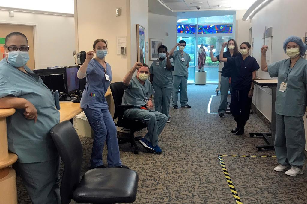 California nurses suspended for refusing COVID-19 care
without N95 mask 1